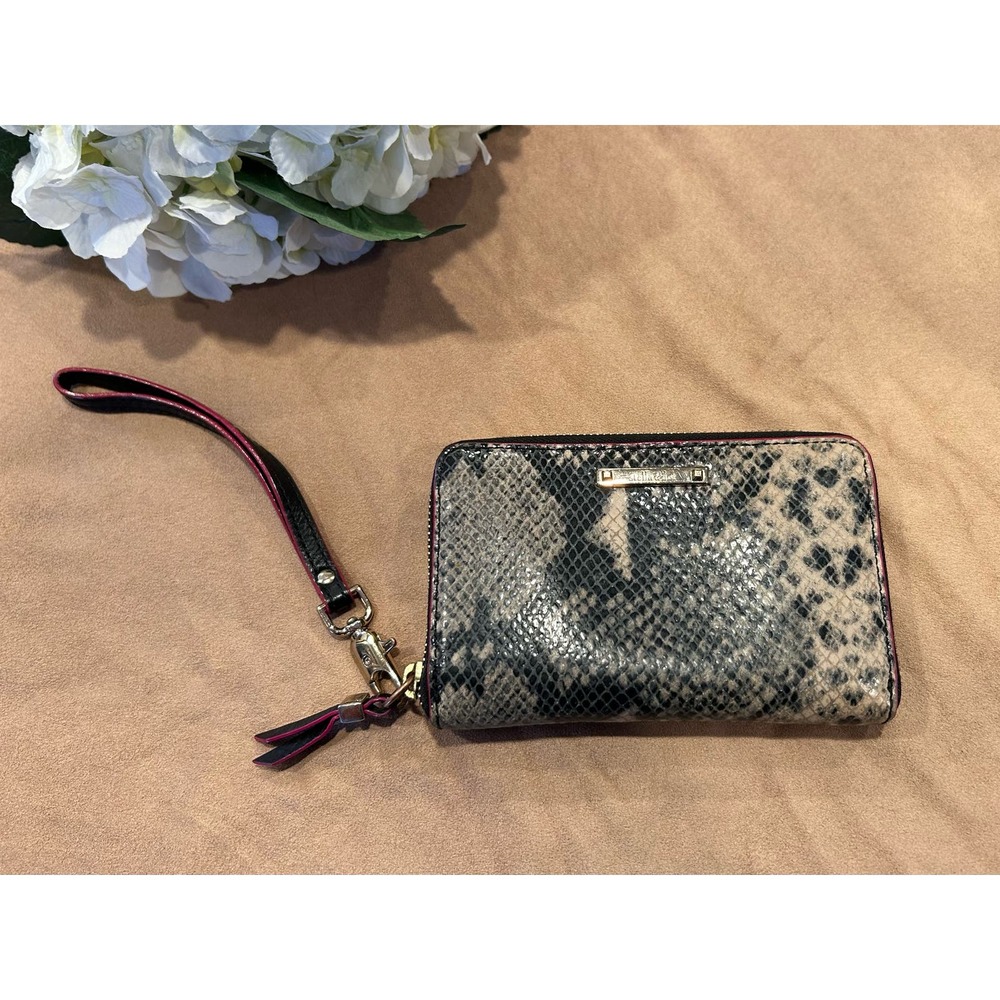 Stella And Dot Python Print Wrislet Wallet Phone Holder
